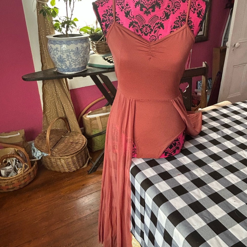 Balera Rust and Cream Dance Costume